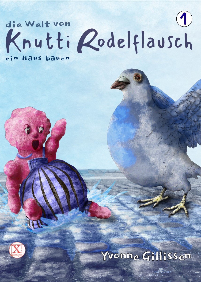 'die Welt von Knutti Rodelflausch - ein Haus bauen', Duitse vertaling door Anne Marie Westra-Nijhuis